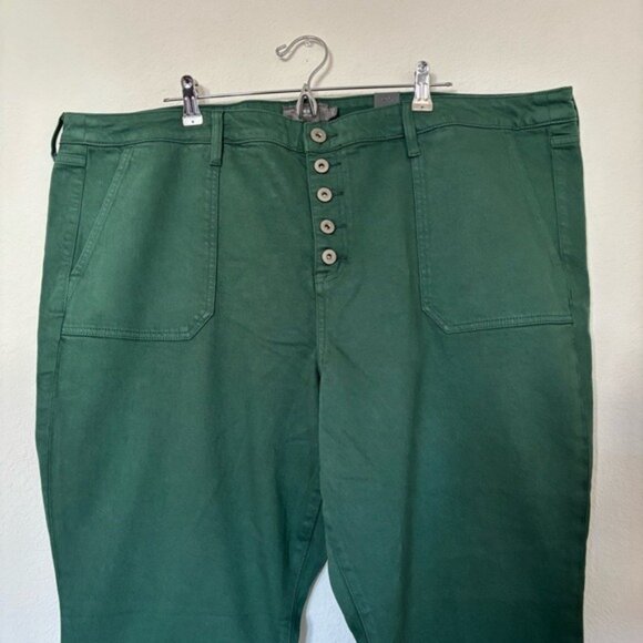 Torrid Size 22 Mom Straight Vintage Stretch High Rise Jean Green NWT - Picture 3 of 7